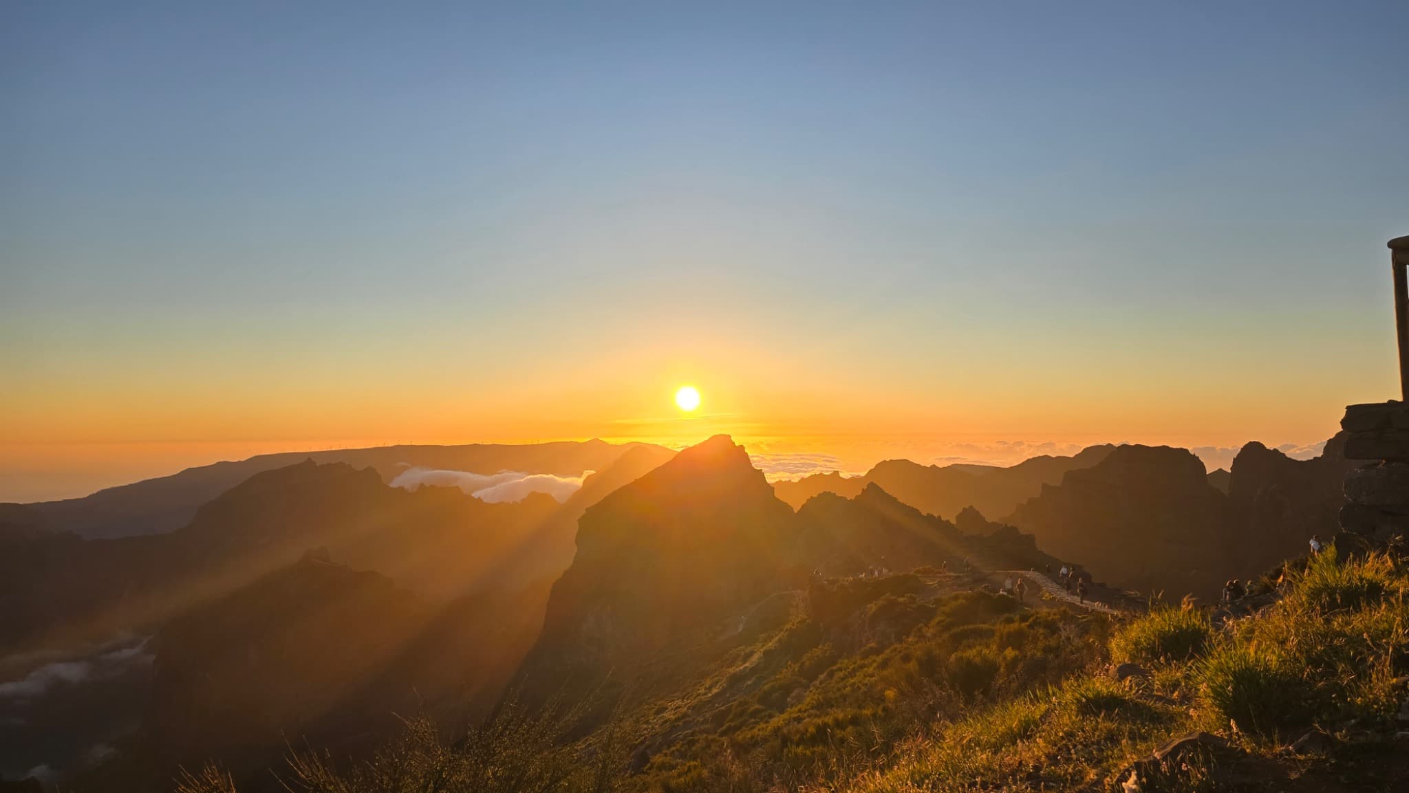 Hikers exploring Madeira mountain trails